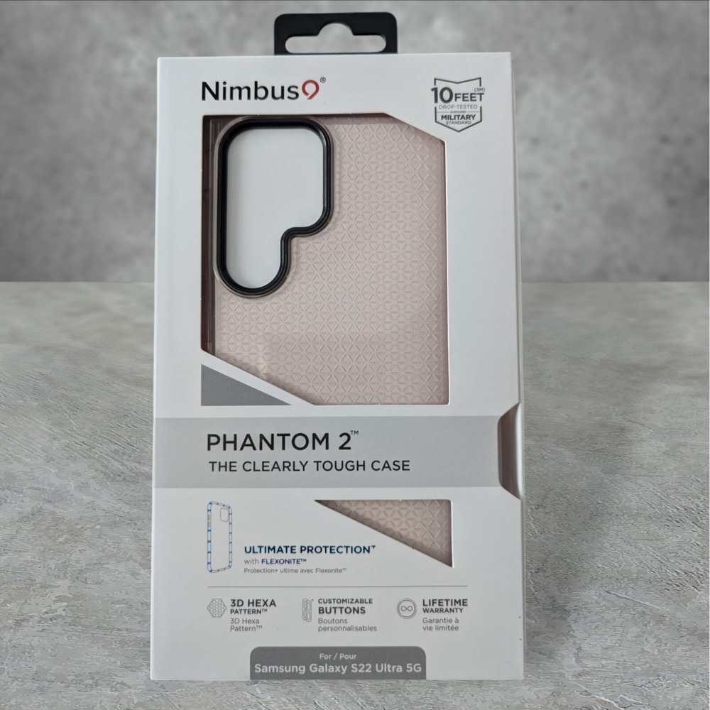 G7. Nimbus9 Phantom‎ 2 Case for Samsung Galaxy S22 Ultra 5G 3D Hexa Flamingo